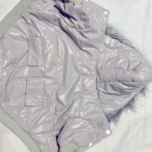 Lesypet - Gray Dog Puffer Jacket Small Dog - Large